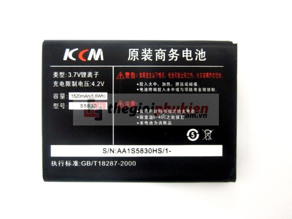 Pin KCM Samsung Ace - S5830